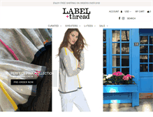 Tablet Screenshot of labelandthread.com